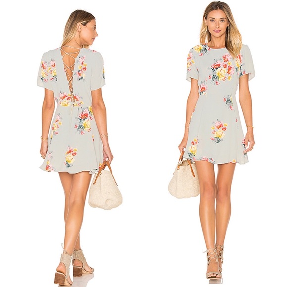 Privacy Please Henson Dress in Mint Floral Dress L - Picture 2 of 11